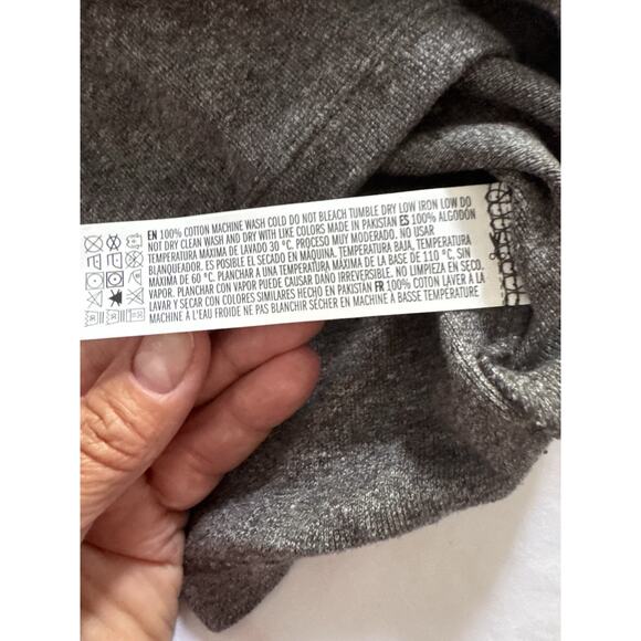 NWT Forever 21 Knit Crop Top Heather Gray Women's Small Off the Shoulder - Picture 3 of 7